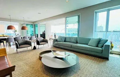 ** bauhaus - oportunidade - maravilhoso apto. em andar alto c/ vista deslumbrante e ampla varanda gourmet c/ churrasqueira - 5 vagas + depósito **