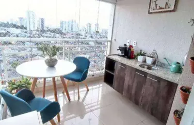 ** totalitá - maravilhoso apto. em andar alto c/ varanda gourmet - 2 vagas **