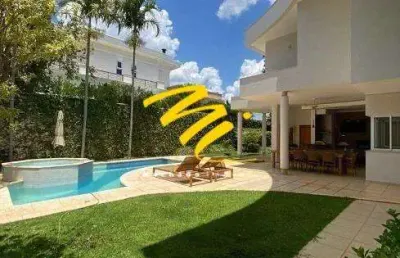 Sobrado à venda em campinas, alphaville dom pedro, com 5 suítes, com 481 m²