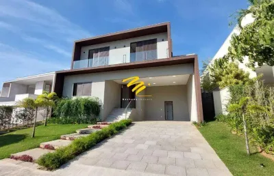Sobrado à venda em campinas, alphaville dom pedro, com 4 suítes, com 383.3 m²