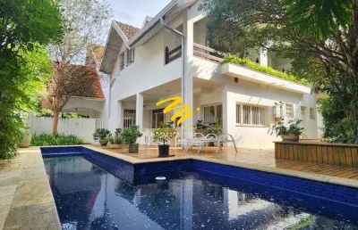 Sobrado à venda em campinas, jardim das paineiras, com 5 suítes, com 420 m²