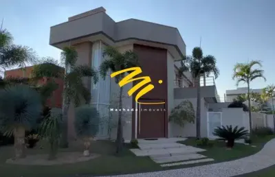 Sobrado à venda em paulínia, parque brasil 500, com 3 suítes, com 274 m², reserva real