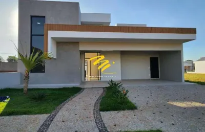 Casa à venda em paulínia, parque brasil 500, com 3 suítes, com 180 m², residencial royal garden