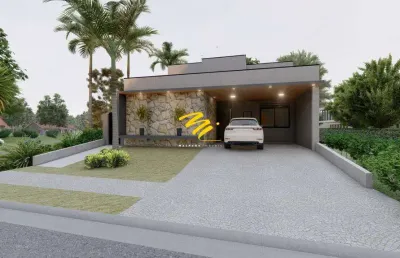Casa à venda em paulínia, parque brasil 500, com 3 suítes, com 210.38 m², residencial royal garden