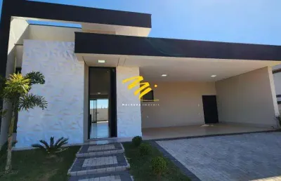 Casa à venda em paulínia, parque brasil 500, com 3 suítes, com 185 m², residencial royal garden