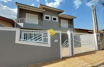Sobrado à venda em campinas, residencial terras do barão, com 3 suítes, com 130 m²