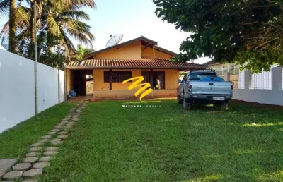 Casa à venda em ubatuba, picinguaba, com 3 quartos, com 140 m²