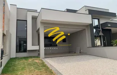 Casa à venda em paulínia, jardim américa, com 3 suítes, com 137.77 m², villa bella siena