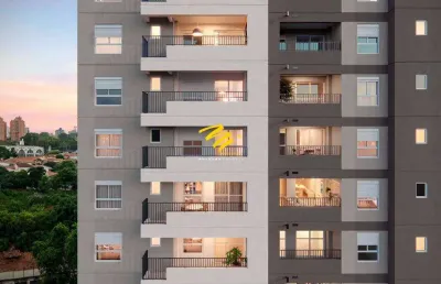 Apartamento à venda em campinas, chácara da barra, com 2 quartos, com 60 m²