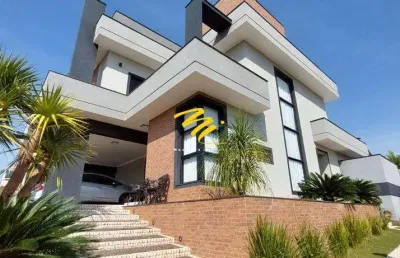 Sobrado à venda em paulínia, parque brasil 500, com 4 suítes, com 315 m², terras do cancioneiro