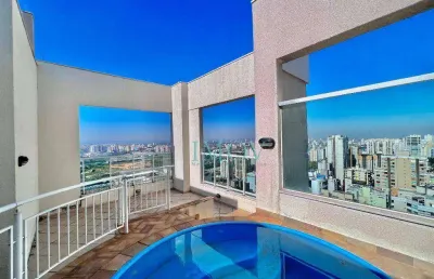 Cobertura com 4 dormitórios, 259 m² - venda por r$ 2.200.000,00 ou aluguel por r$ 11.363,01/mês - jardim aquarius - são josé dos campos/sp