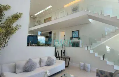 Sobrado com 4 dormitórios, 347 m² - venda por r$ 5.300.000,00 ou aluguel por r$ 36.500,00/mês - condomínio reserva do paratehy - são josé dos campos/sp