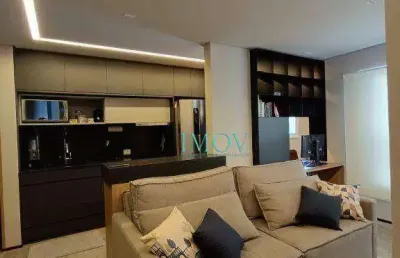 Apartamento com 1 dormitório para alugar, 45 m² por r$ 5.400,00/mês - jardim aquarius - são josé dos campos/sp