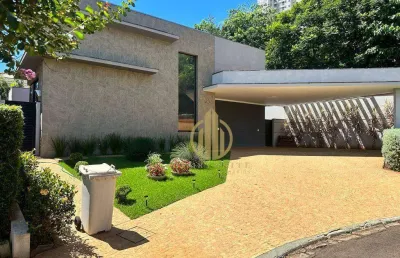 Casa térrea alto padrão 208 m2 à venda em condomínio quinta da primavera - praça das flores,  ribeirão preto/sp