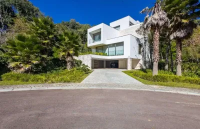 Casa em condomínio fechado com 4 quartos à venda na rua eduardo sprada, 3439, campo comprido, curitiba por r$ 14.800.000