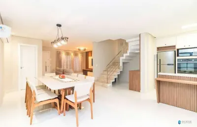 Casa em condomínio fechado com 3 quartos à venda na rua padre dehon, 464, hauer, curitiba por r$ 1.098.000