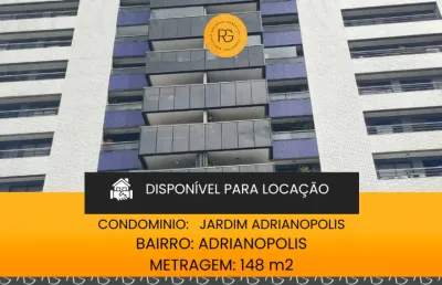 Apartamento alto padrão para locação em adrianópolis – 4 dormitórios e lazer completo!