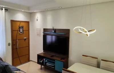 Apartamento 2 quartos para venda em são bernardo do campo, demarchi, 2 dormitórios, 1 banheiro, 1 vaga