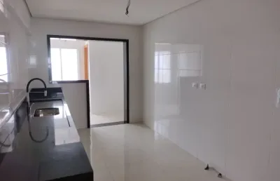 Vila caiçara, apto alto padrão frente para o mar 3 dorms, 3 suites, 3 vagas de garagem.