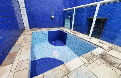 Cobertura 2 quartos - piscina privativa - frente mar - caiçara - praia grande