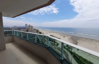 Apartamento 3 quartos - frente mar - lazer completo - vila caiçara