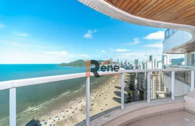 Cobertura triplex, 5 suítes, 3 vagas, praia central, balneário camboriú, sc