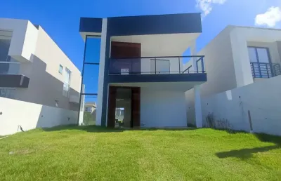 Casa em condomínio fechado com 4 quartos à venda na rua princesa isabel, 78, abrantes, camaçari, 165 m2 por r$ 1.050.000