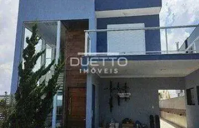 Sobrado alto padrão de 358m², contendo 04 dormitórios, sendo 03 suítes, à venda no condomínio aruã