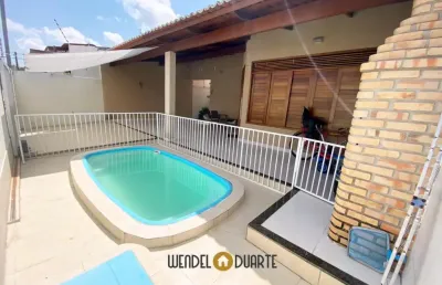 Casa a venda em emaús - parnamirim/rn - com piscina e churrasqueira