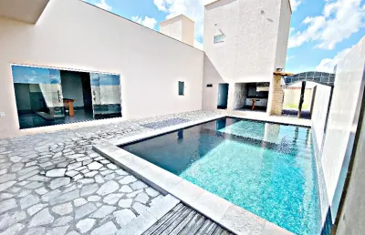 Maravilhosa casa a venda - 3 suítes - 650 m² - fazenda real 1/2 -