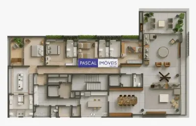 Apartamento com 4 quartos à venda na rua joão lourenço, 577, vila nova conceição, são paulo, 398 m2 por r$ 17.600.000
