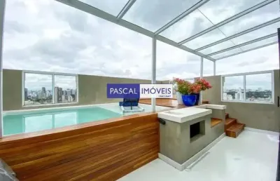 Cobertura com 3 quartos à venda na rua cancioneiro de évora, 288, brooklin, são paulo, 200 m2 por r$ 3.500.000