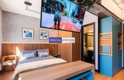 Apartamento com 1 quarto à venda na rua casa do ator, 1100, vila olímpia, são paulo, 25 m2 por r$ 430.000