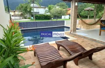 Casa em condomínio fechado com 6 quartos à venda na brás cubas, 319, guaecá, são sebastião, 375 m2 por r$ 8.000.000