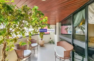 Apartamento com 4 quartos à venda na avenida rouxinol, 533, moema, são paulo, 198 m2 por r$ 2.980.000