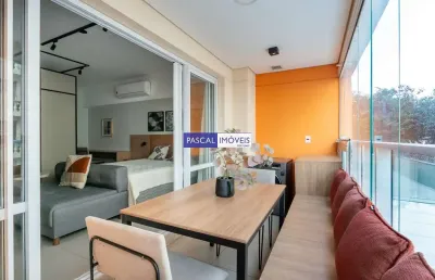 Apartamento com 1 quarto à venda na rua vieira de morais, 1936, campo belo, são paulo, 45 m2 por r$ 675.000