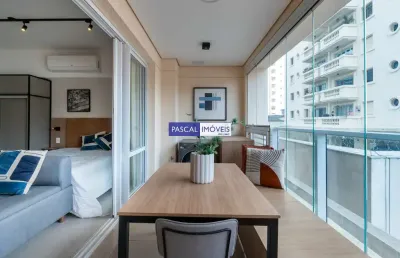 Apartamento com 1 quarto à venda na rua vieira de morais, 1936, campo belo, são paulo, 40 m2 por r$ 600.000