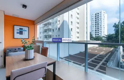 Apartamento com 1 quarto à venda na rua vieira de morais, 1936, campo belo, são paulo, 40 m2 por r$ 600.000