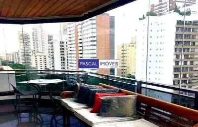 Apartamento com 4 quartos à venda na alameda dos aicás, 565, moema, são paulo, 212 m2 por r$ 2.850.000