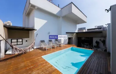 Cobertura com 5 quartos à venda na rua pascal, 186, campo belo, são paulo, 446 m2 por r$ 5.000.000