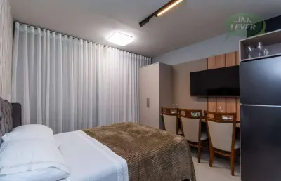 Studio com 1 dormitório para alugar, 21 m² por r$ 3.185,00/mês - centro - curitiba/pr