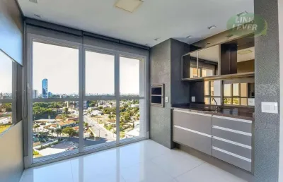 Apartamento com 2 dormitórios para alugar, 113 m² por r$ 7.238,00/mês - campo comprido - curitiba/pr