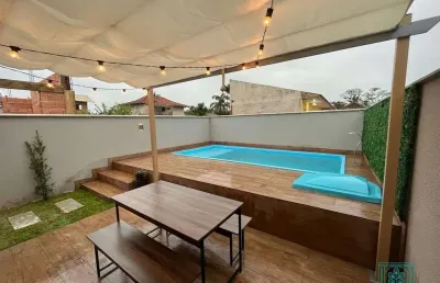 Casa a 300 metros do mar à venda, por r$ 450.000 - guaratuba/pr