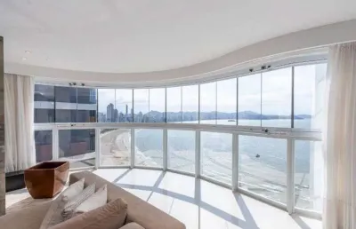 Ibiza towers, frente mar com 238 metros com 4 suítes e 4 vagas, finamente mobiliado e equipado.