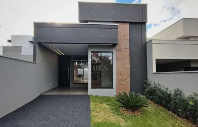 Casa em condomínio para venda em cambé, loteamento morada das flores, 3 dormitórios, 1 suíte, 2 banheiros, 2 vagas