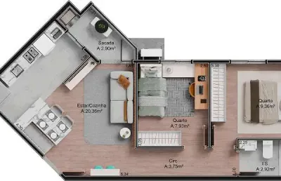 Apartamento com 2 quartos à venda na Rua Ouro Verde, Vila Emília, Maringá