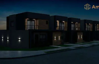Sobrado com 3 dormitórios à venda, 111 m² por r$ 690.000,00 - novo mundo - curitiba/pr