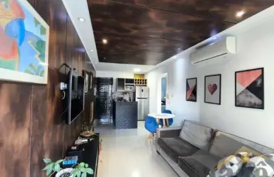 Apartamento reformado para locação na praia das pitangueiras - ref.: 6123