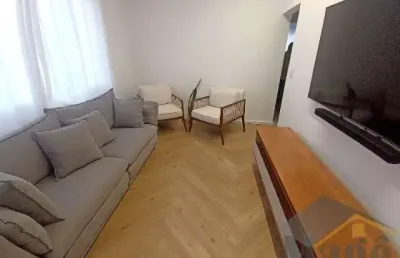 Apartamento reformado próximo as colônias de férias com 02 dormitórios  para venda na praia das astúrias - ref.: 6038