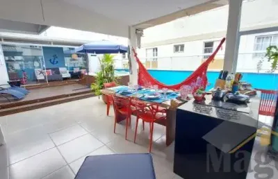 Exccelente cobertura penthouse reformada com 04 suítes à venda na praia da enseada - guarujá - ref.: 5960